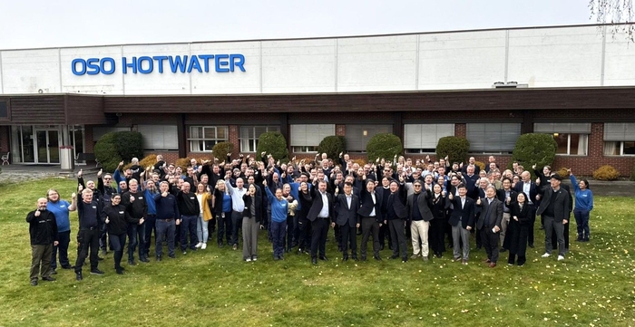 이재성 LG전자 에코솔루션(ES)사업본부장 부사장이 지난달 30일 노르웨이 오소 본사를 방문해 인수 후 협력 강화 방안을 논의했다. (사진=링크드인)