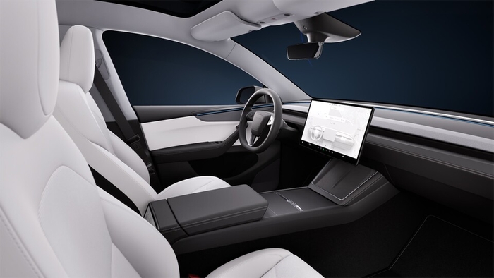 테슬라 모델 Y 내부.