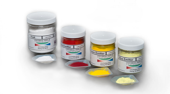 UDC OLED 재료. 〈사진 UDC 홈페이지〉