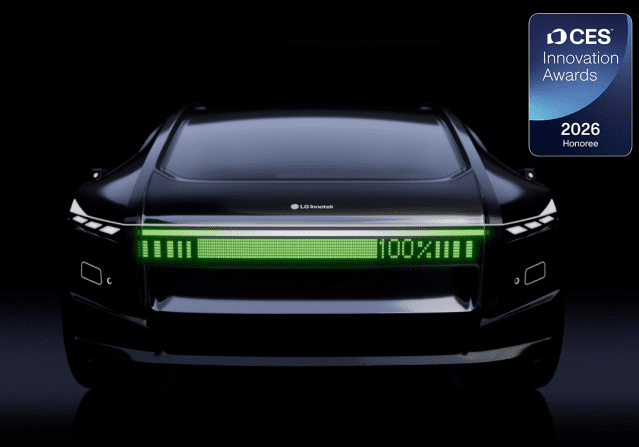 LG이노텍의 '초슬림 픽셀 라이팅 모듈'이 적용된 자율주행 컨셉카 이미지