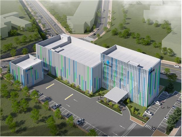 아이큐랩 부산 본사와 생산시설 조감도