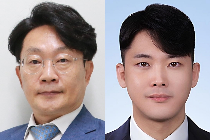 (왼쪽부터) DGIST 안진웅 책임연구원, 정의진 박사후연수연구원