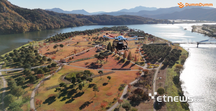 둠둠은 상주시 드론실증도시 구축사업 1단계를 성공적으로 완료했다.