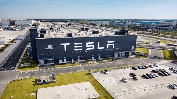 테슬라 전기차 공장 전경.