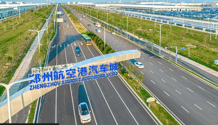 상공에서 찍은 BYD 정저우 공장.