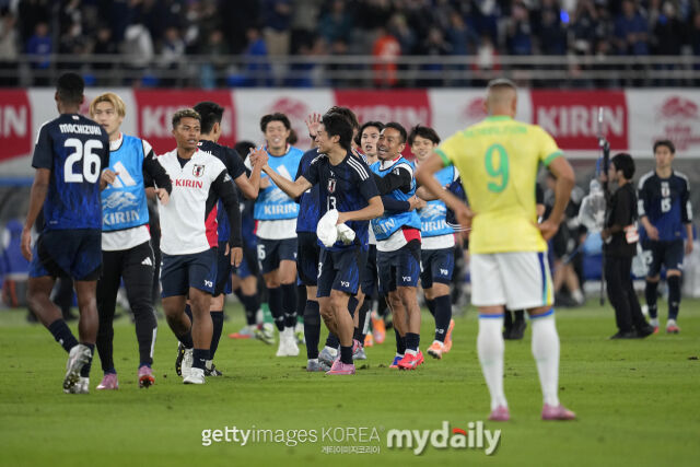 일본과 브라질의 경기장면/게티이미지코리아