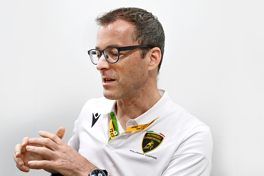 람보르기니 레이스카 개발 총괄 스테판 구거. 사진: 김학수 기자
