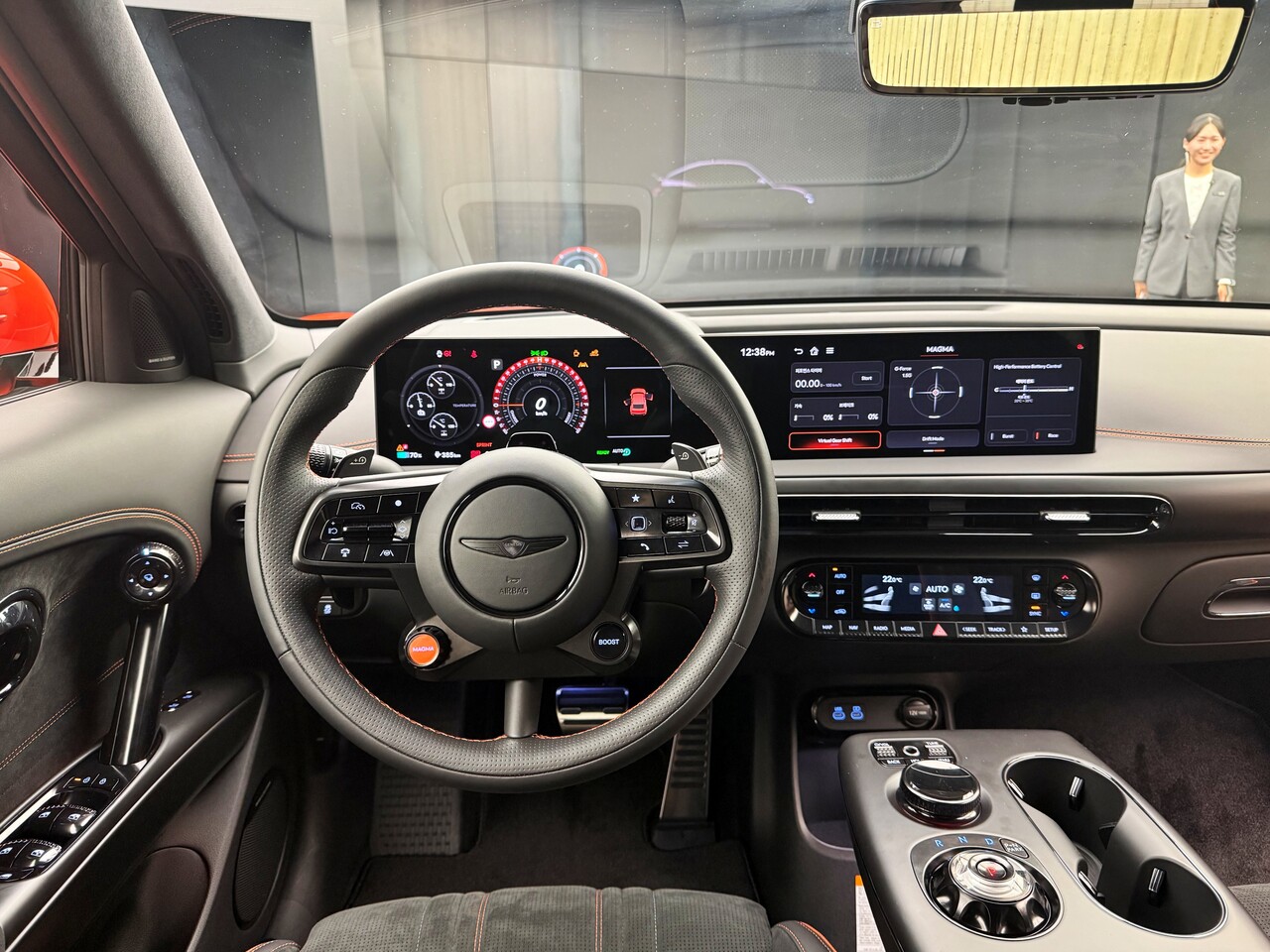 제네시스 GV60 마그마 실내. / 허인학 기자