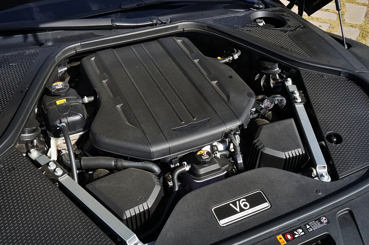 V6 3.5L 터보 48V 일렉트릭 슈퍼차저 엔진. / 허인학 기자 