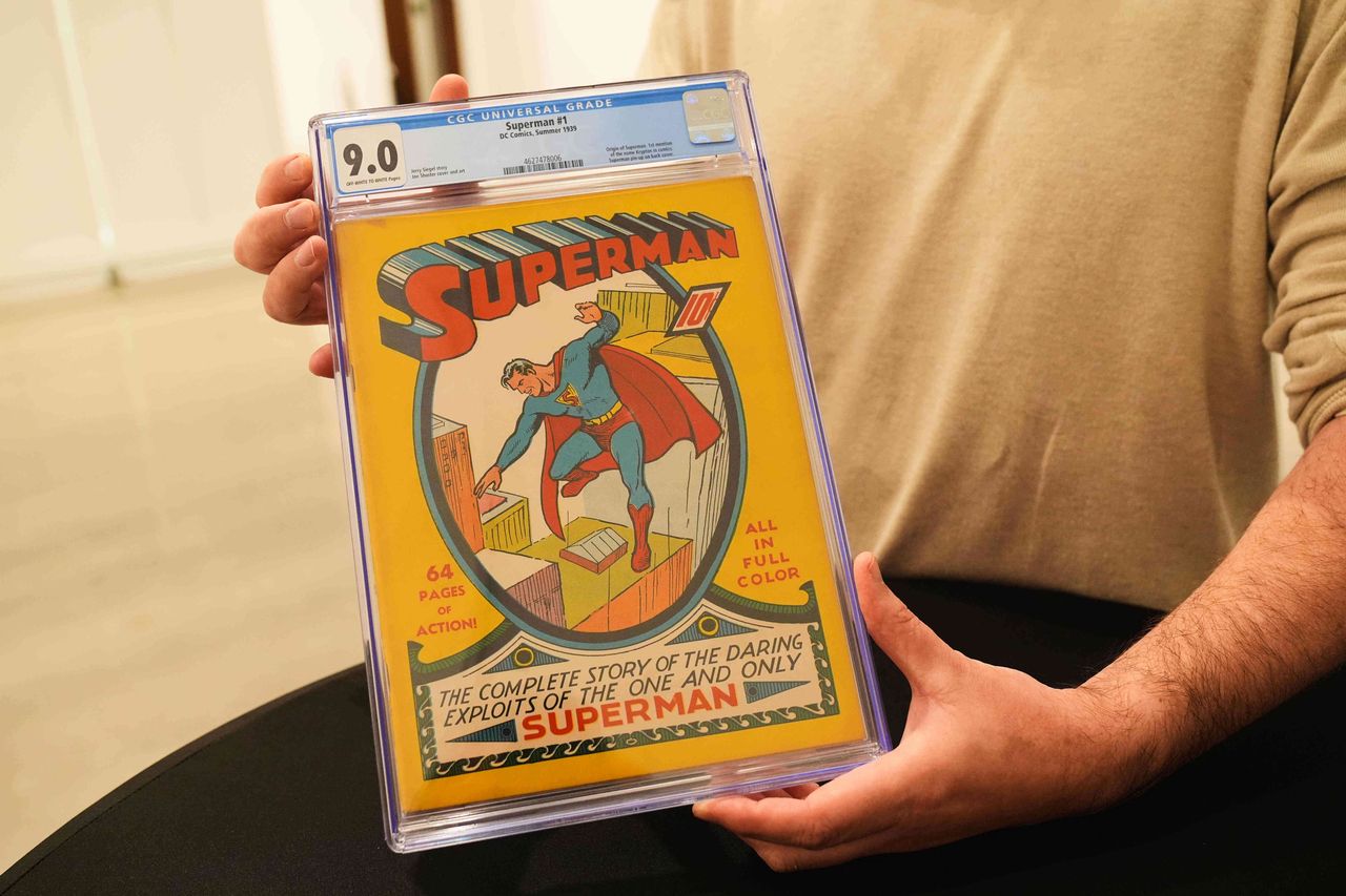A view of a DC Comics, Superman No. 1 issue is shown in Irving, Texas, Monday. AP-Yonhap