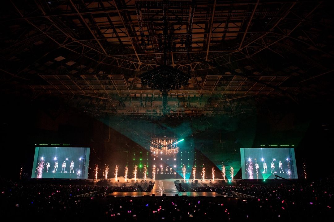 Blackpink performs during its world tour 