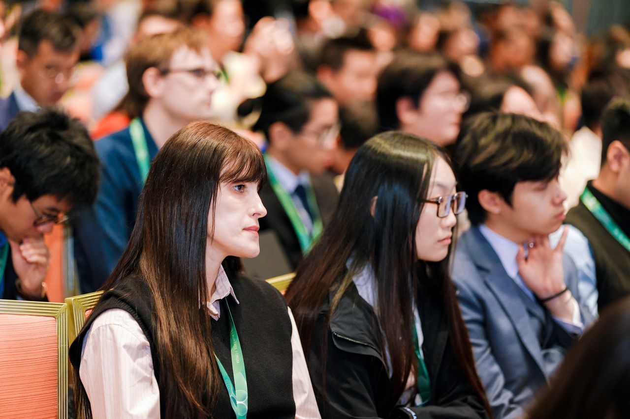 Young scientists listen to Shaw laureates talk at the Hong Kong Laureate Forum 2025 in Hong Kong. (Hong Kong Laureate Forum)