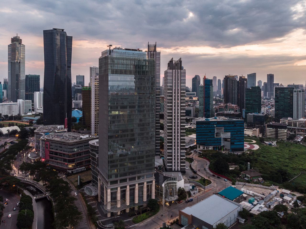 Aerial view of Jakarta business district (Getty Imgae)