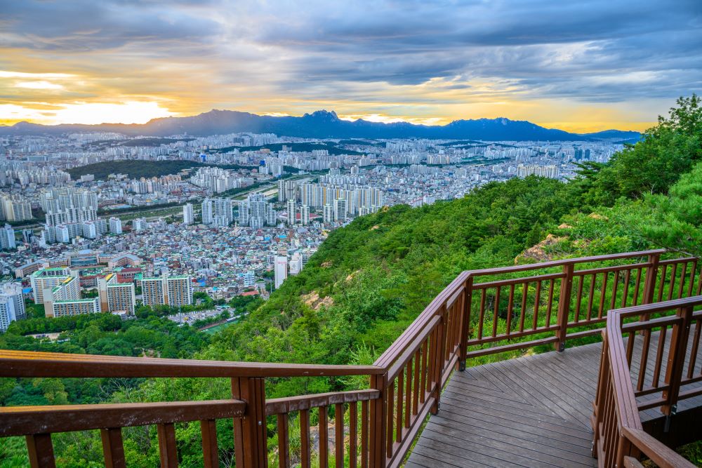 용마산 등산로 데크 / 사진=서울시