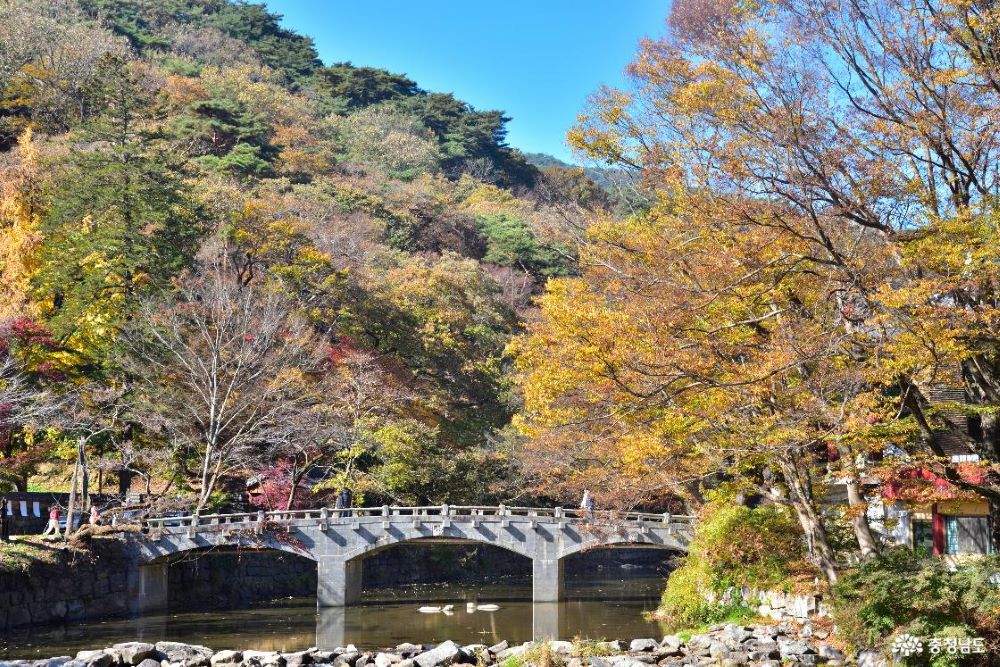 극락교와 희지천 / 사진=충청남도@설산 (ds3keb@naver.com)