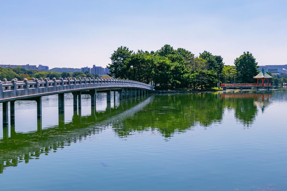 오호리 공원 산책 / 사진= ©후쿠오카현 관광연맹