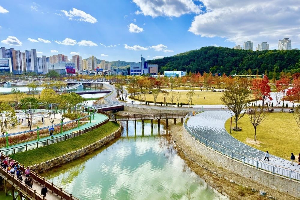 갑천생태호수공원 전경 / 사진=대전시