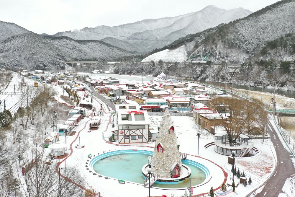 분천산타마을 설경 / 사진=봉화군 공공저작물 자료실@황정욱