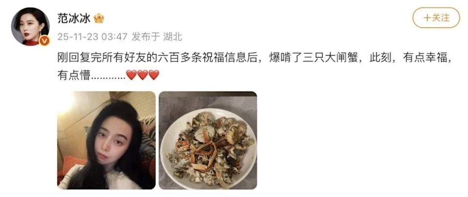  引用：ファン・ビンビンの微博