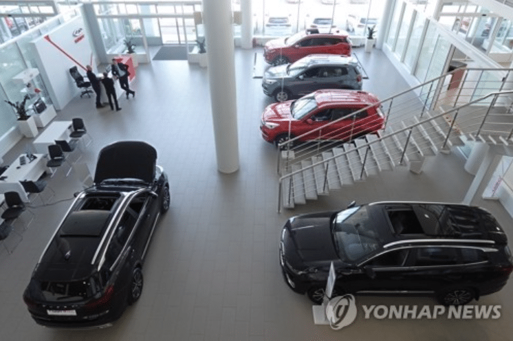 포기한 줄 알았는데 러시아 중국차 점유율