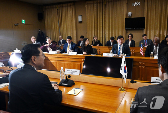  Follow-up Consultation on the Joint Fact Sheet of the Korea-U.S. Summit Meeting Held at the Ministry of Foreign Affairs Building in Jongno-gu, Seoul on Tuesday morning / News1