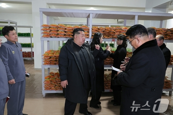 The Rodong Sinmun, the official newspaper of North Korea\'s Workers\' Party, reported on Tuesday that Kim Jong Un, the party\'s general secretary, attended the completion ceremony for a local industrial factory and a comprehensive service center in Kangdong County on the previous day / Rodong Sinmun