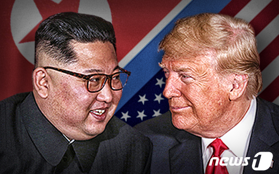 Kim Jong Un, General Secretary of the Workers\' Party of Korea, and Donald Trump, President of the U.S. / News1