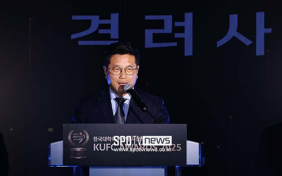 ▲ 한국대학축구연맹 박한동 회장 ⓒ곽혜미 기자