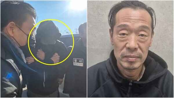  살인·사체유기 등의 혐의로 구속된 피의자 김영우(54). ⓒ뉴스1, 충북경찰청 제공 
