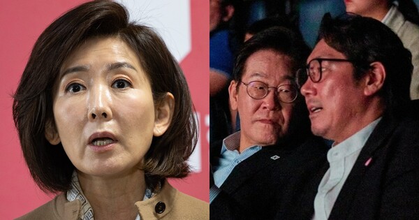 나경원 국민의힘 의원(왼쪽), 이재명 대통령과 배우 조진웅(오른쪽). ⓒ뉴스1, SNS