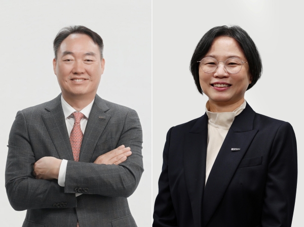 정웅제 신임 부사장(왼쪽)과 박경숙 신임 부사장 ⓒ 보령