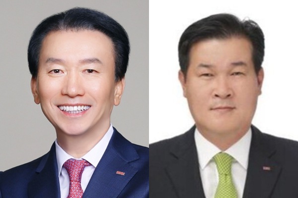 김성주 부산은행장 최종 후보(왼쪽)와 손대진 BNK캐피탈 대표이사 최종 후보. ⓒ허프포스트코리아