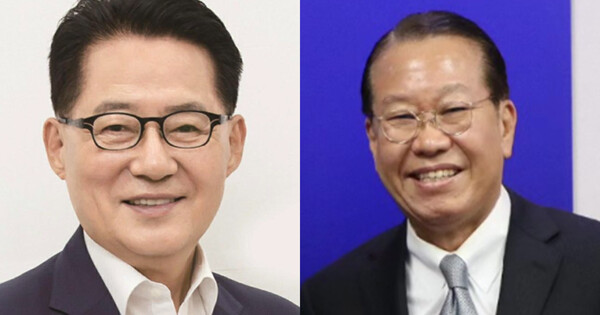 박지원 더불어민주당 의원(왼쪽)과 권영세 국민의힘 의원.