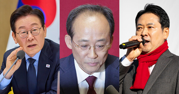 이재명 대통령, 추경호 전 국민의힘 원내대표, 장동혁 국민의힘 대표. ⓒ뉴스1