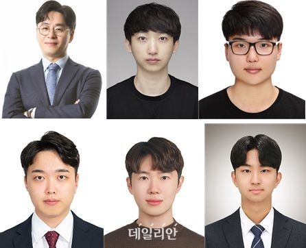 (상단 왼쪽부터)KAIST 전상훈 교수, 김승엽 박사과정, 조홍래 박사후연구원, (하단 왼쪽부터)이상호 박사과정, 정태승 박사과정, 박선재 석사과정.ⓒ한국과학기술원