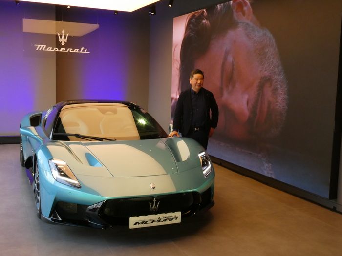 다카유키 기무라 마세라티코리아 총괄 사장이 지난 17일 서울 용산전시장에서 국내 최초 공개된 