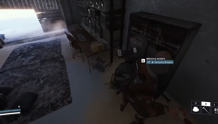 아크 레이더스 게임 속 보안 침입으로 자원 획득하는 레이더. ⓒ넥슨