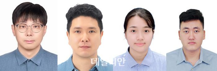 (왼쪽부터) UNIST 김태환 교수, POSTECH 고성안 교수, UNIST 투 프엉 응우옌 연구원, POSTECH 득 엠 응우옌 연구원.ⓒ울산과학기술원