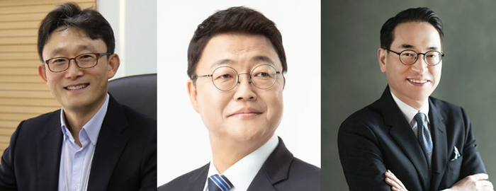 KT 차기 최고경영자(CEO) 최종 3인 후보인 박윤영 전 KT 기업부분장 사장(왼쪽부터) , 주형철 전 청와대 경제보좌관, 홍원표 전 SK쉴더스 부회장. ⓒ각사