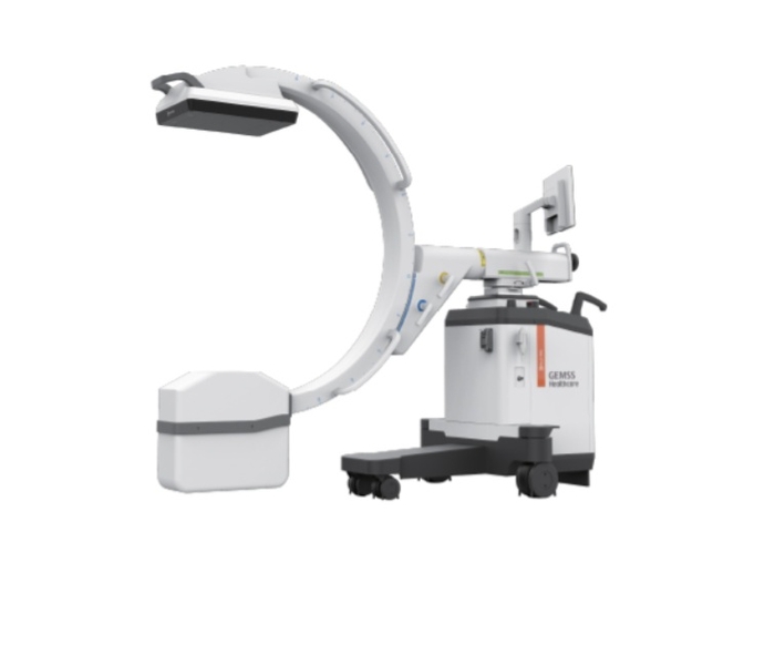 젬스헬스케어가 LG전자로부터 기술을 이관받아 선보인 차세대 이동형 3D 엑스레이 'XPLUS 55FD'