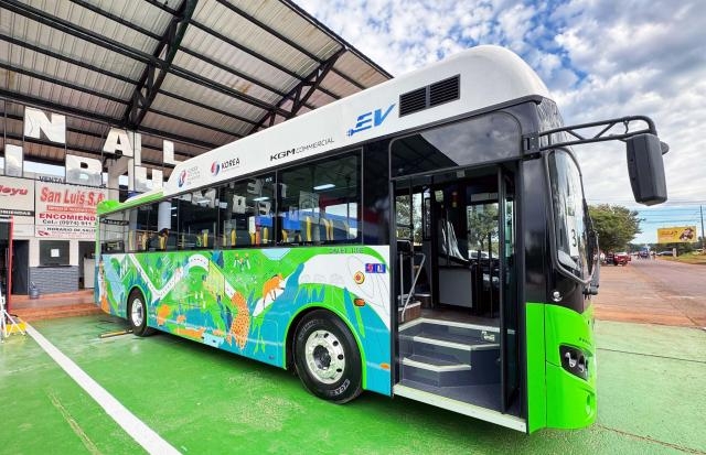 한자연이 지원한 국산 전기버스.