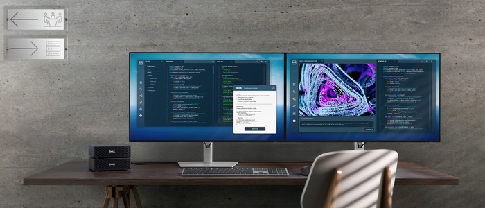 다양한 업무 환경에 사용되는 초소형 AI 시스템 '델 프로 맥스 위드 GB10'