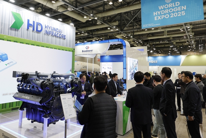 HD현대인프라코어 수소 엔진