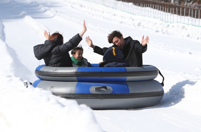 에버랜드 눈썰매장 스노우 버스터 익스프레스 코스