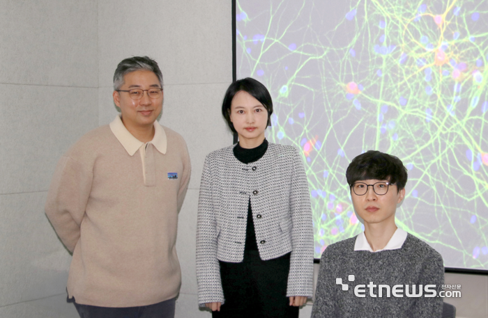 (왼쪽부터) DGIST 고재원·엄지원 교수, 김현호 박사후연수연구원