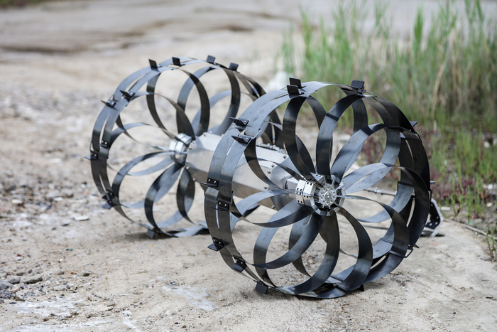 우주연구원·항공우주공학과 이대영 교수 연구팀이 개발한 달 탐사용 로버 '전개형 에어리스 휠' (사진 = 한국과학기술원 제공)