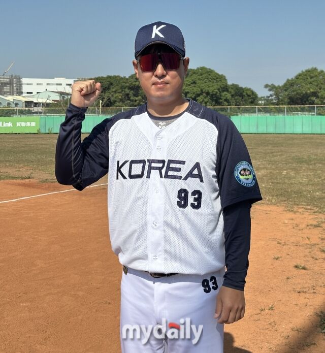 대한유소년야구연맹 20기 꿈나무D대표팀 박상규 감독(대전서구유소년야구단)./대만(타이난)=노찬혁 기자