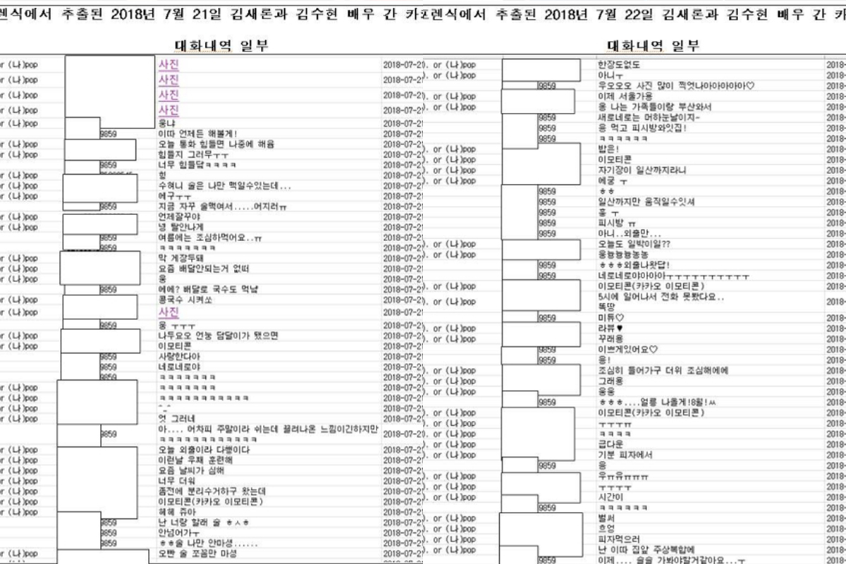 출처: 김새론 유족 측 자료