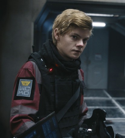 토마스 브로디-생스터가 성인이 되어 2018년 주연한 영화 '메이즈 러너: 데스 큐어'의 한 장면. 사진제공=이십세기폭스코리아