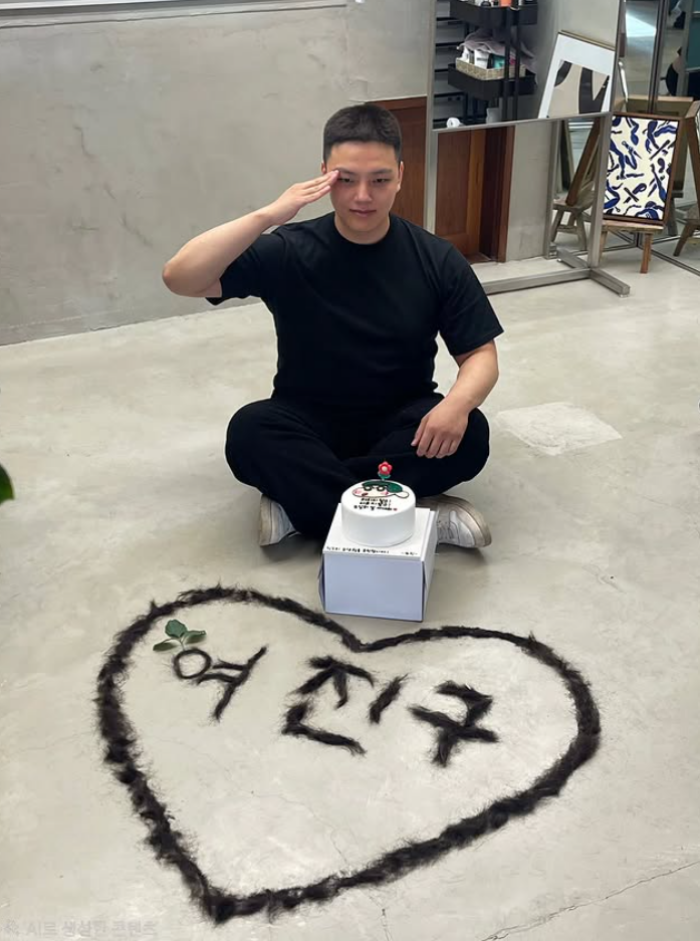 15일 카투사로 입대한 배우 여진구. 사진출처=여진구 SNS